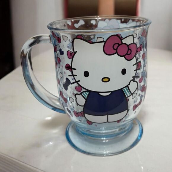 Hello Kitty Clear Blue Mug *NEW* - Picture 3 of 5